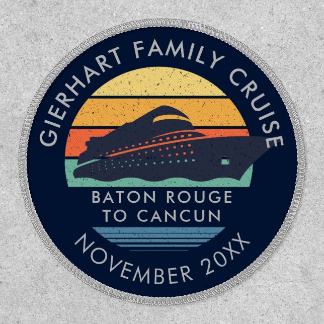 Retro Family Cruise Swag Custom Patch (Front)