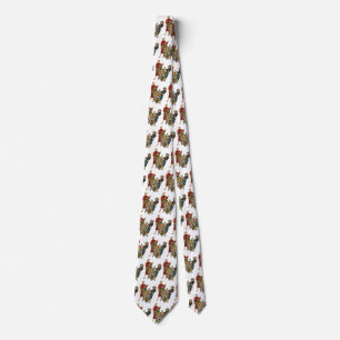 Retro Family, Mom and Kids Grocery Shopping Cart Neck Tie