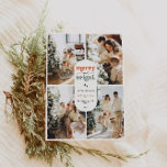 Retro Family Photo Christmas Holiday Card<br><div class="desc">Add a touch of nostalgia to your holiday greetings with our Retro Photo Holiday Card. This design beautifully blends vintage charm with modern flair, featuring multiple photo frames that perfectly captures the spirit of the season. The retro styling is perfect for those who love a bit of old-school charm mixed...</div>