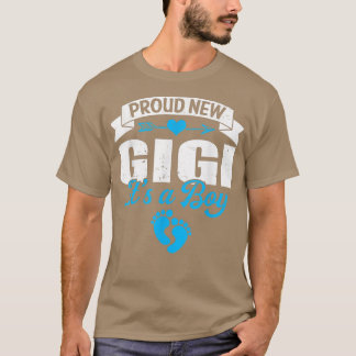 Retro Family Proud New Gigi It's A Boy Gender Reve T-Shirt