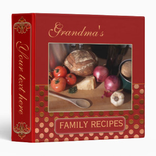 Retro Family Recipe Binder