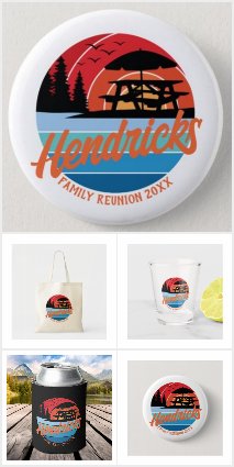 Retro Family Reunion design layout