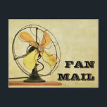 Retro Fan Mail Post Card<br><div class="desc">A versatile retro-look "Fan Mail" post card to make your friends and family smile. There are so many uses for this humorous sentiment: say thanks, brighten up someone's day, send words of encouragement, let someone know how much they mean to you, get well/speedy recovery wishes, send to a celebrity, and...</div>