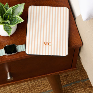 Retro Farmhouse Stripe Bachelorette Party Initial Kindle Cover