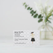 Retro Fashion Business Card (Standing Front)