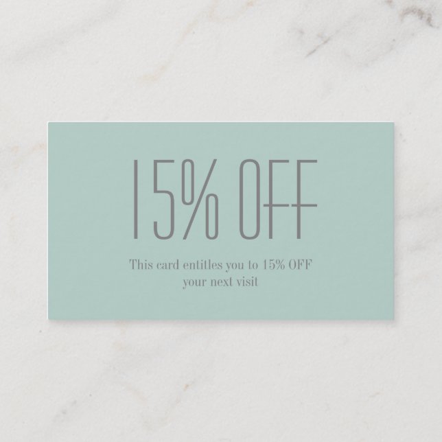 Retro Fashion Girl Hair Stylist Makeup Artist Discount Card (Back)