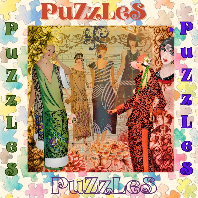 Retro Fashion Ladies  Jigsaw Puzzle (Creator Uploaded)