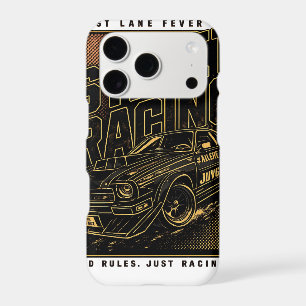 Retro Fast Lane Fever Sports Car Art iPhone 17 Pro Case