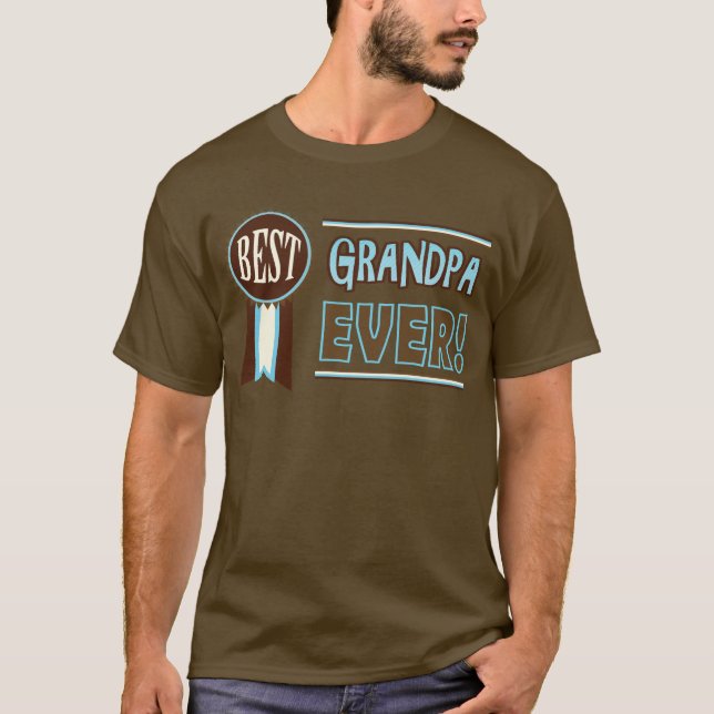Retro Father's Day / Birthday Best Grandpa T-Shirt (Front)