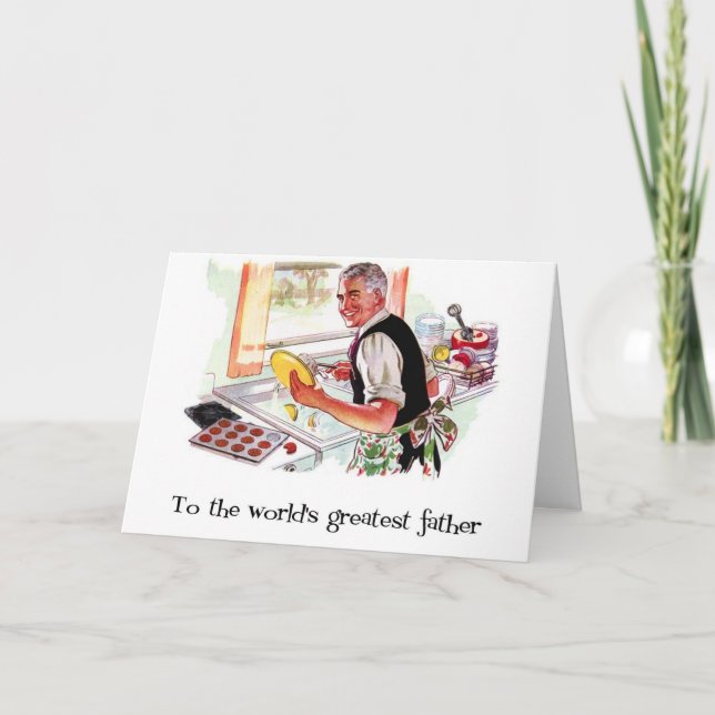 Retro Fathers Day Card (Front)