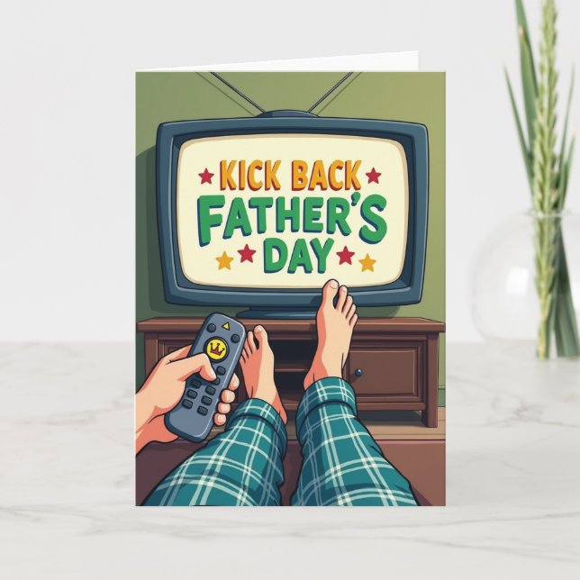 Retro Fathers Day Chill Card (Front)