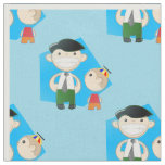 retro fathers day fabric