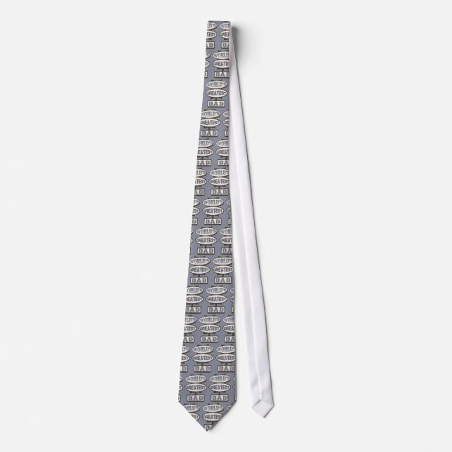 Retro Father's Day / Greatest Dad Tie Blue (Front)