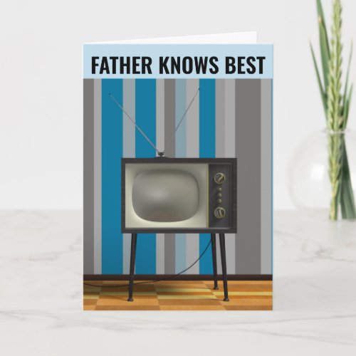 RETRO FATHERS DAY GREETNG CARD