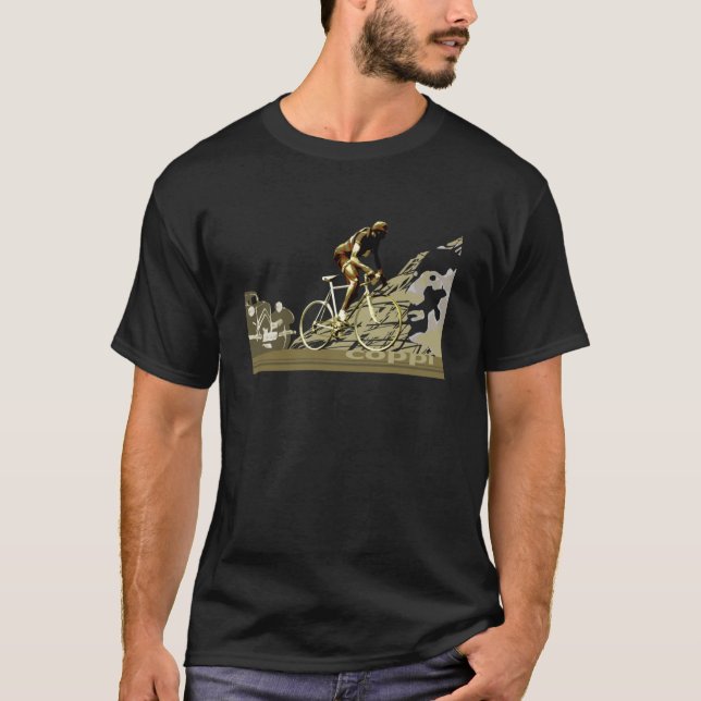 retro FAUSTO COPPI Tour de France cycling poster  T-Shirt (Front)