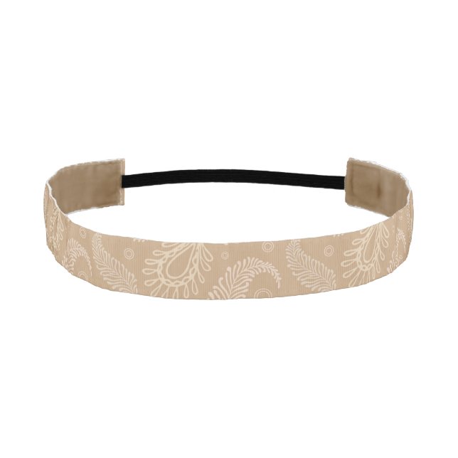 Retro-feater-pale-pattern Athletic Headband (Front)