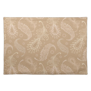 Retro-feater-pale-pattern Cloth Placemat