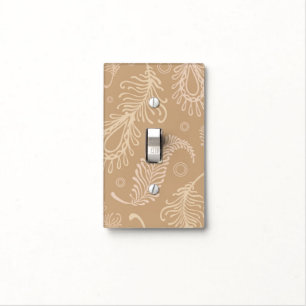 Retro-feater-pale-pattern Light Switch Cover