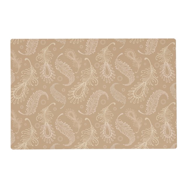 Retro-feater-pale-pattern Placemat (Front)