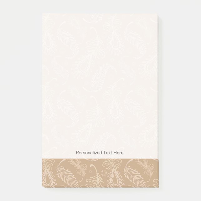 Retro-feater-pale-pattern Post-it Notes (Front)