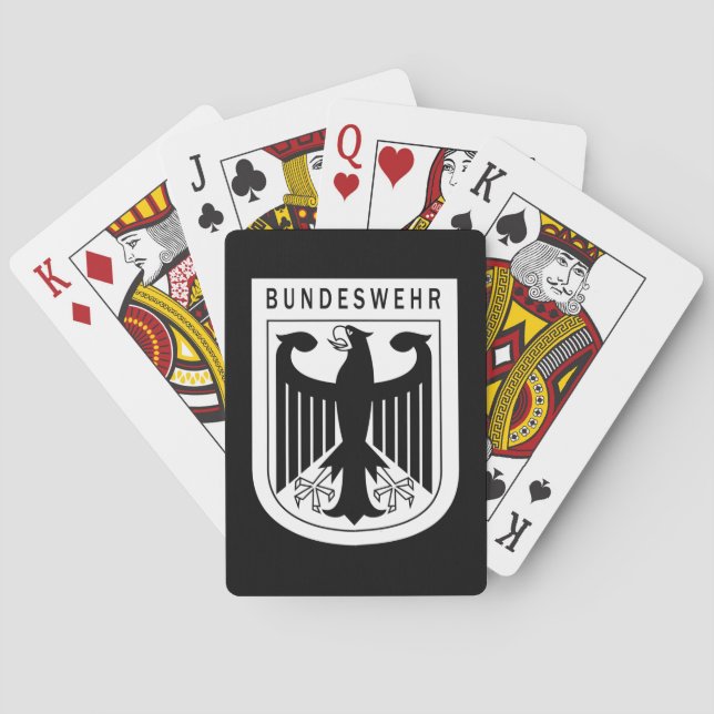Retro - Federal Republic of Germany Bundeswehr Poker Cards (Back)