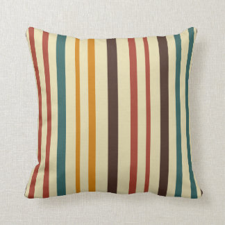 Retro Feel stripes Throw Pillow