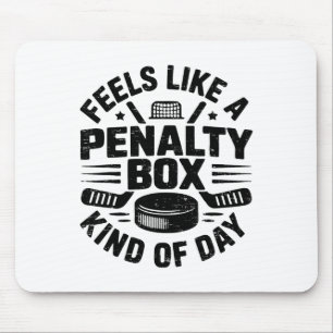 Retro Feels Like A Penalty Box Kind Of Day Hockey Mouse Pad