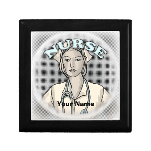 Retro Female Nurse  Gift Box