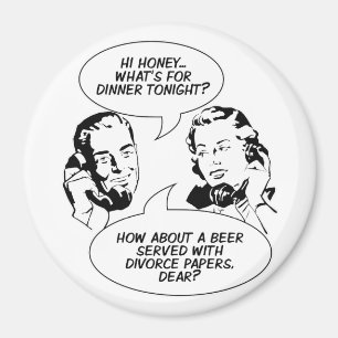 Retro Feminist Humor magnets
