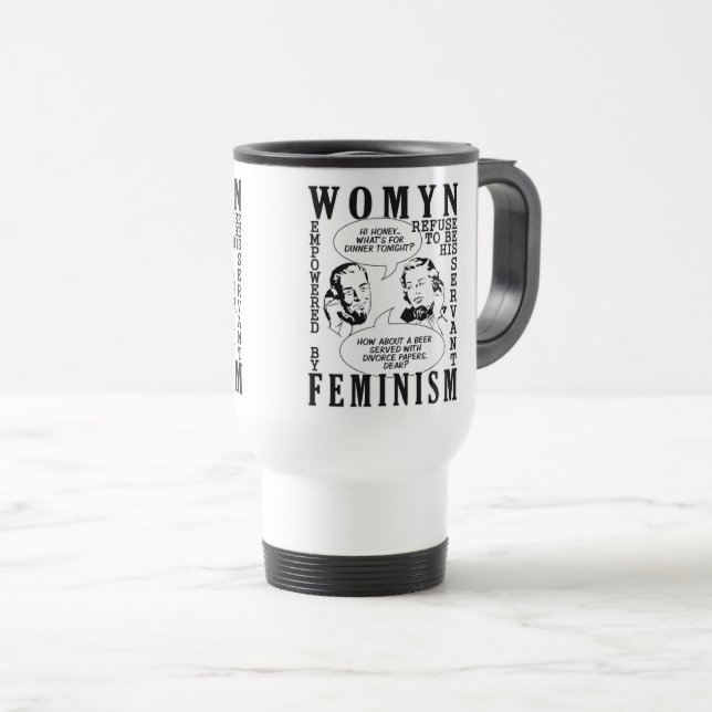 Retro Feminist Humor mugs (Front Right)