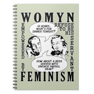 Retro Feminist Humor notebook