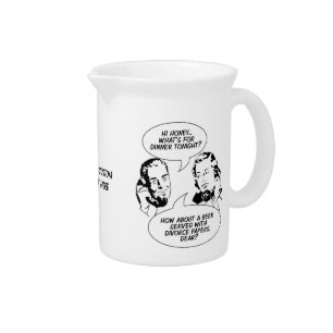 Retro Feminist Humor pitcher