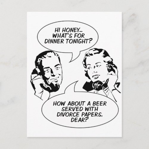 Retro Feminist Humor postcards
