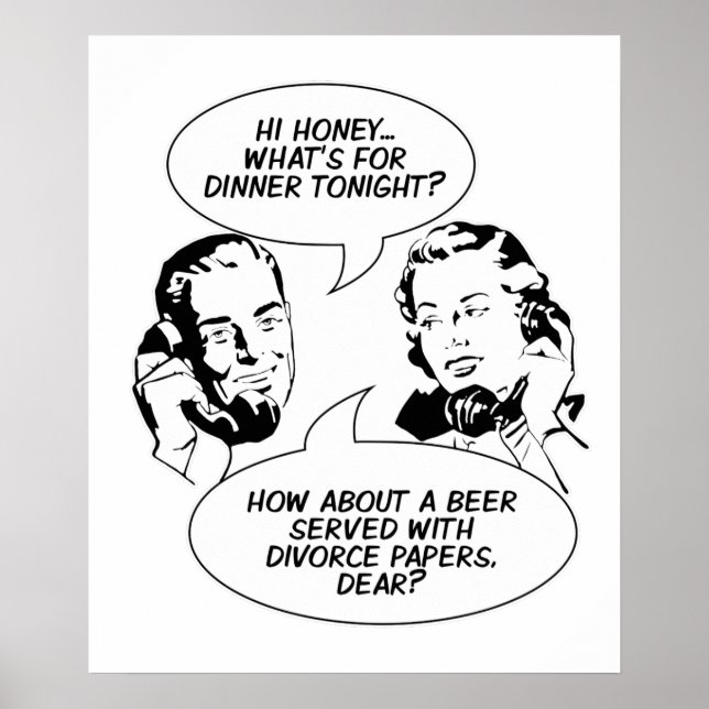 Retro Feminist Humor poster (Front)