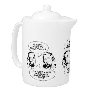 Retro Feminist Humor teapot