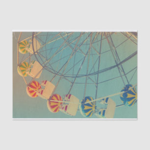 Retro Ferris Wheel Carnival Photo Decoupage Tissue Paper
