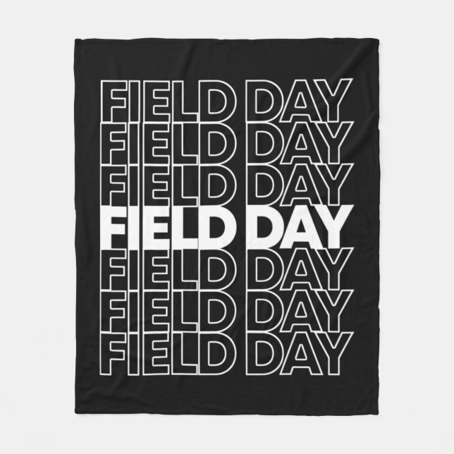 Retro Field Day 1 Fleece Blanket (Front)