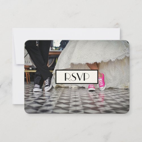 Retro Fifties Diner wedding couple RSVP