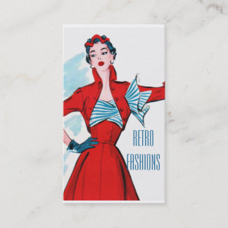 Retro Fifties HIgh Fahion Business Card