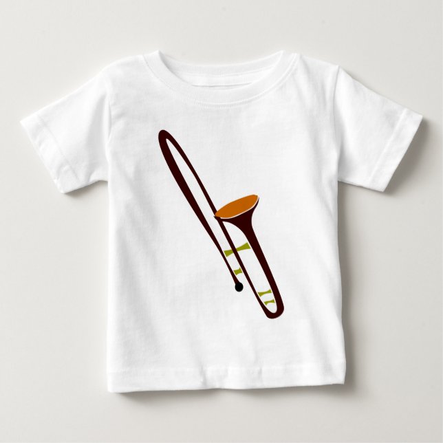Retro Fifties Trombone Baby T-Shirt (Front)