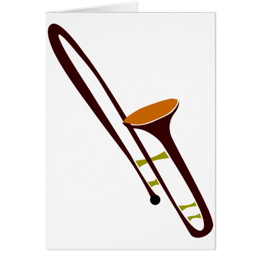 Retro Fifties Trombone Cards (Front)
