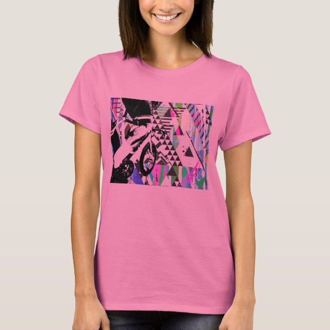 Retro Fikeshot on a cool fitted top (Front)