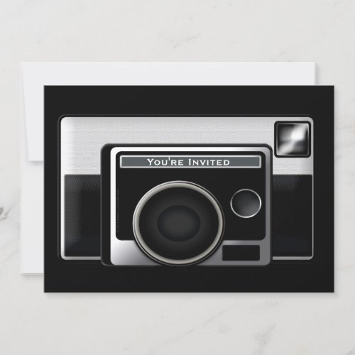 Retro Film Camera Custom Invitations