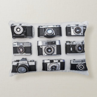 Retro Film Cameras Accent Pillow