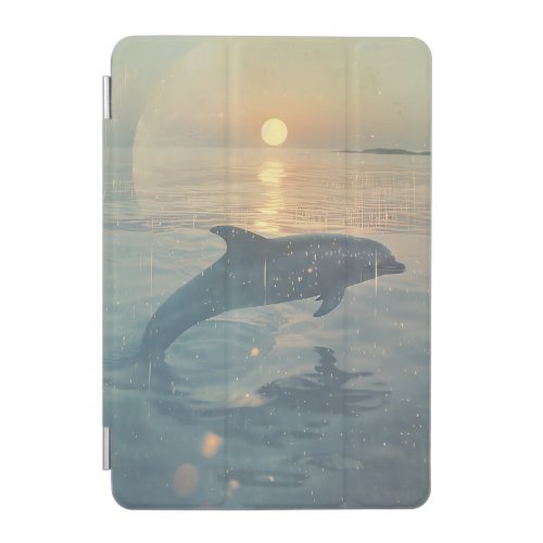 Retro film Dolphin jumping Sunset iPad Mini Cover