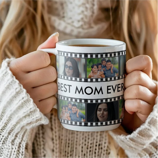 Retro Film Strip Best Mom Ever Photo Collage Coffee Mug (Retro Film Strip Best Mom Ever Photo Collage Coffee Mug
)
