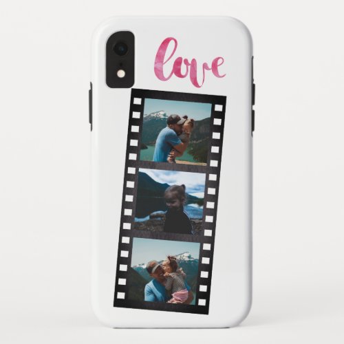 Retro Filmstrip Photo Collage iPhone XR Case