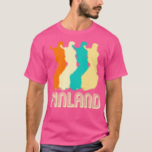 Retro Finland Map T-Shirt