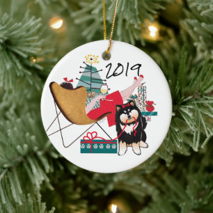 RETRO FINNISH LAPPHUND LAPPY 2019 Ornament