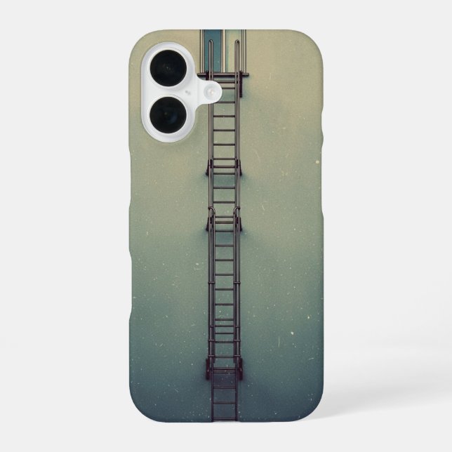Retro Fire Escape Ladder iPhone Case (Back)